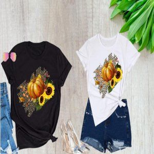 Unisex Pumpkin Falling Leaves Autumn Halloween